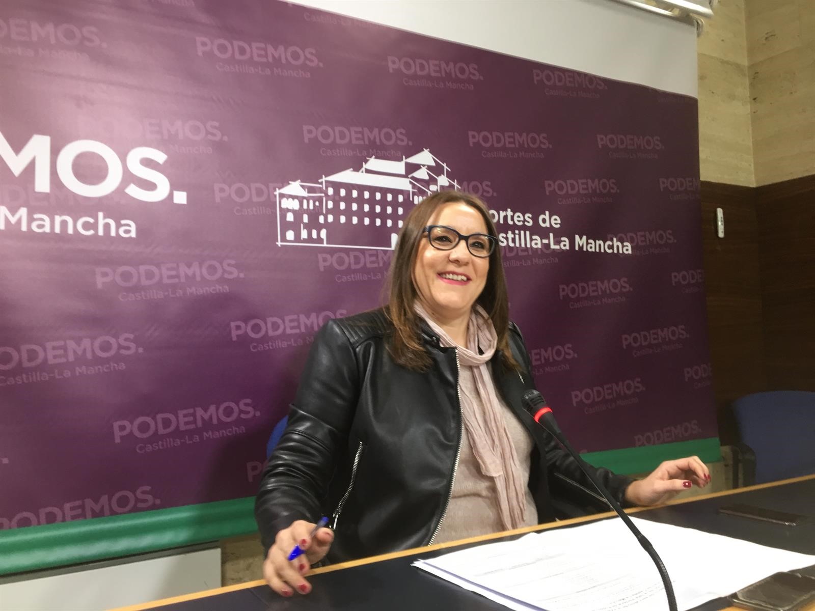 La secretaria de Organización de Podemos Castilla-La Mancha, María Díaz.