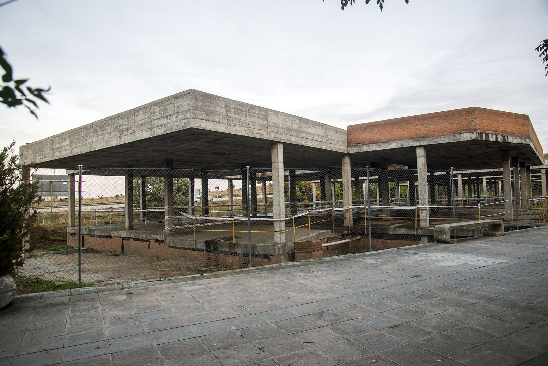 Armazón del que será el nuevo centro de salud del barrio de Santa Bárbara, en Toledo.