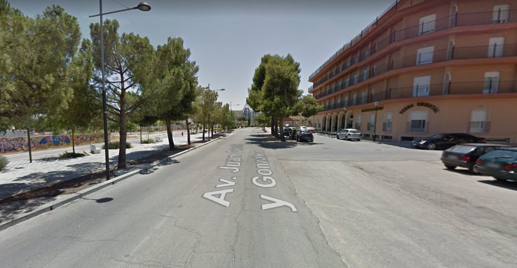 Imagen de la avenida Juan García y González de la Roda, pero no el punto exacto del atropello.