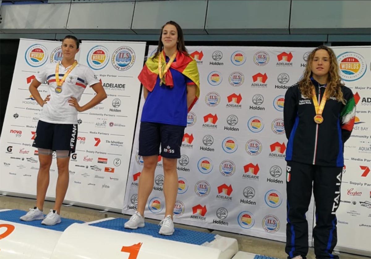 Antía García, oro absoluto en el Mundial de salvamento y socorrismo