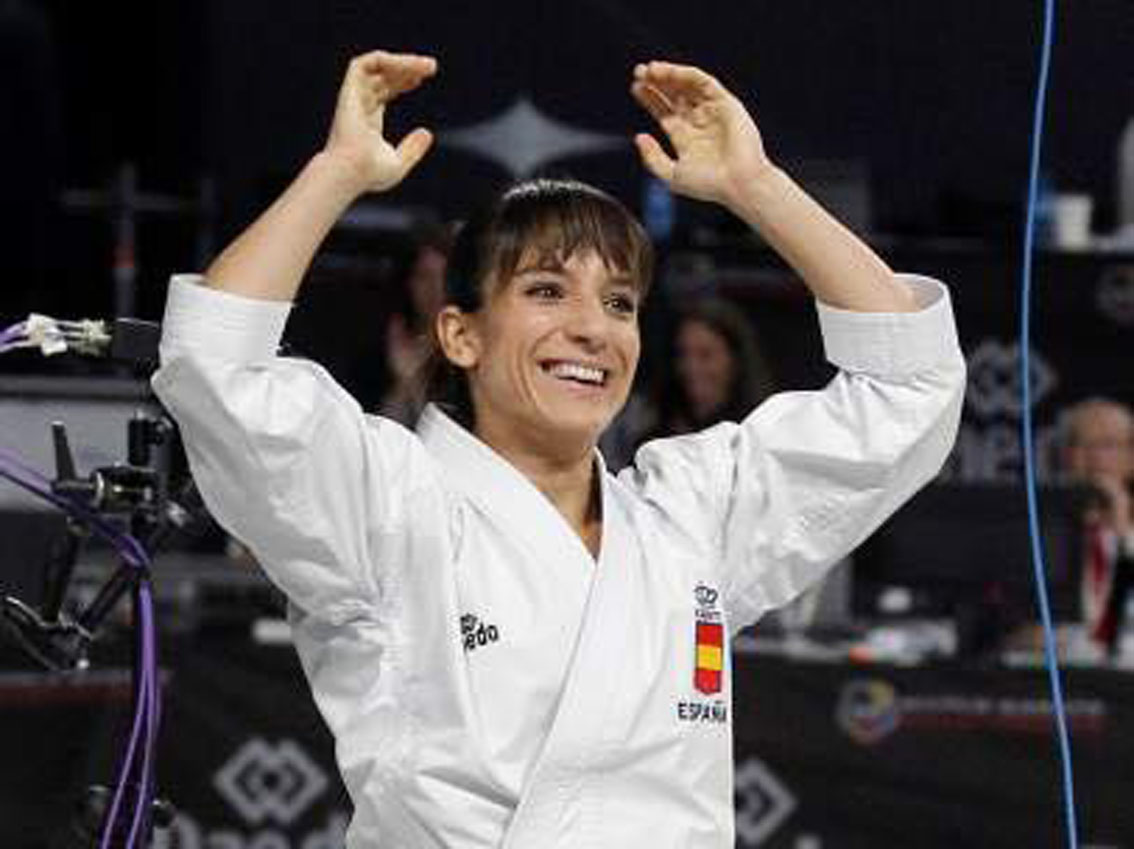 La karateca talaverana, Sandra Sánchez.