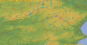 Hoy nuboso: en la imagen, las lluvias de las últimas horas