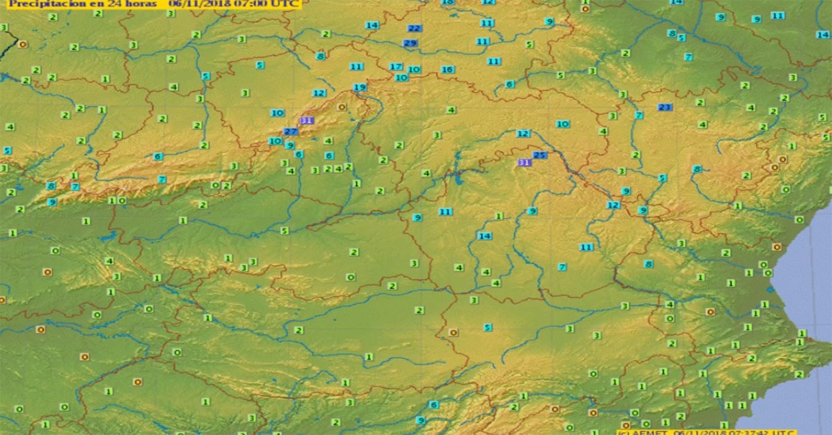 Hoy nuboso: en la imagen, las lluvias de las últimas horas