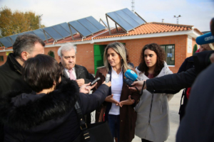 Tolón ha visitado el campo de fútbol del Polígono.