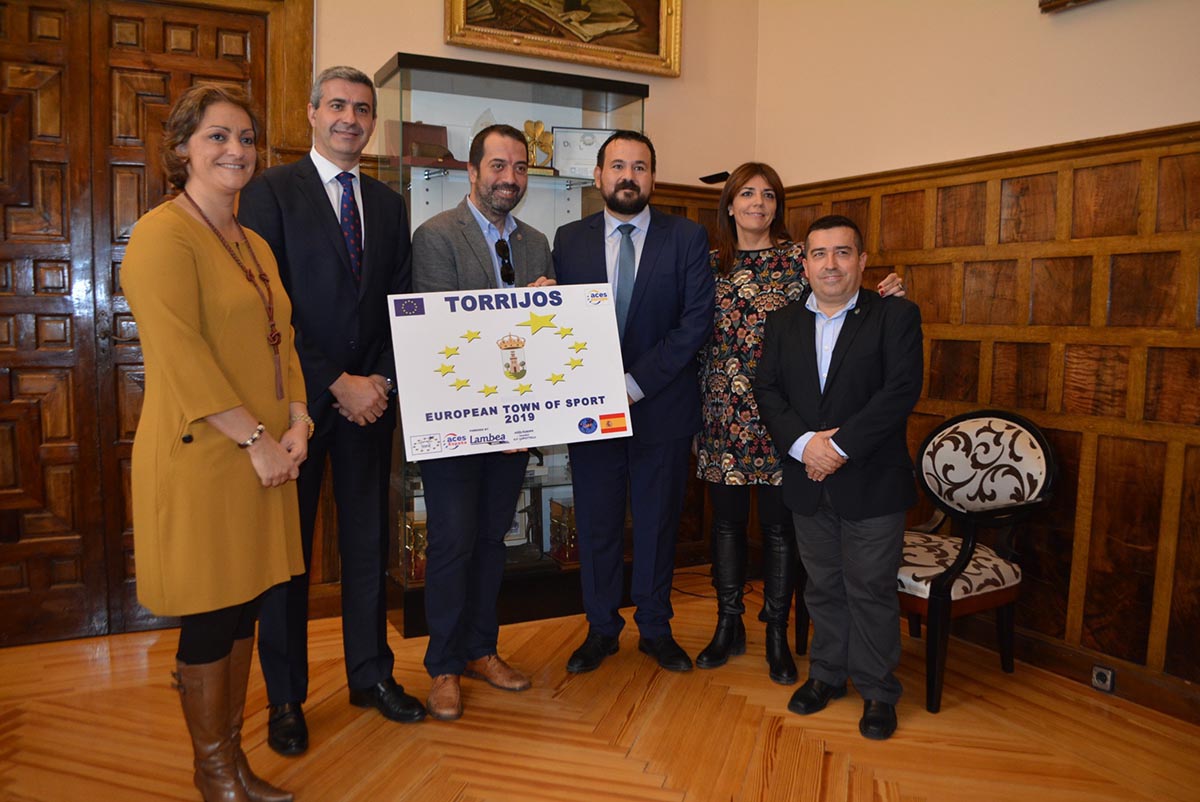 Foto del primer acto oficial de Torrijos como Villa Europea del Deporte 2019