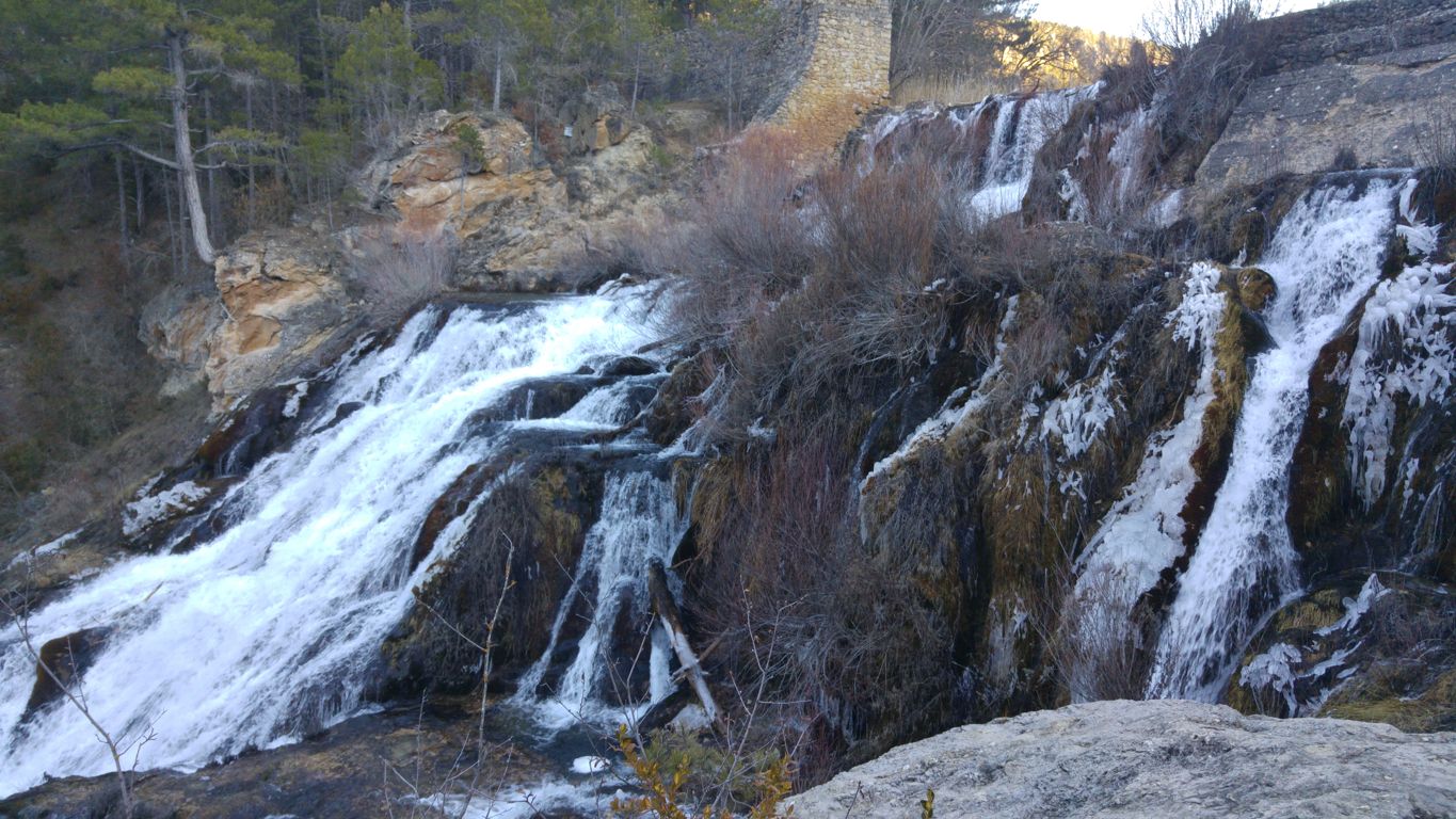 Salto de Poveda, en el río Tajo. caudales ecológicos