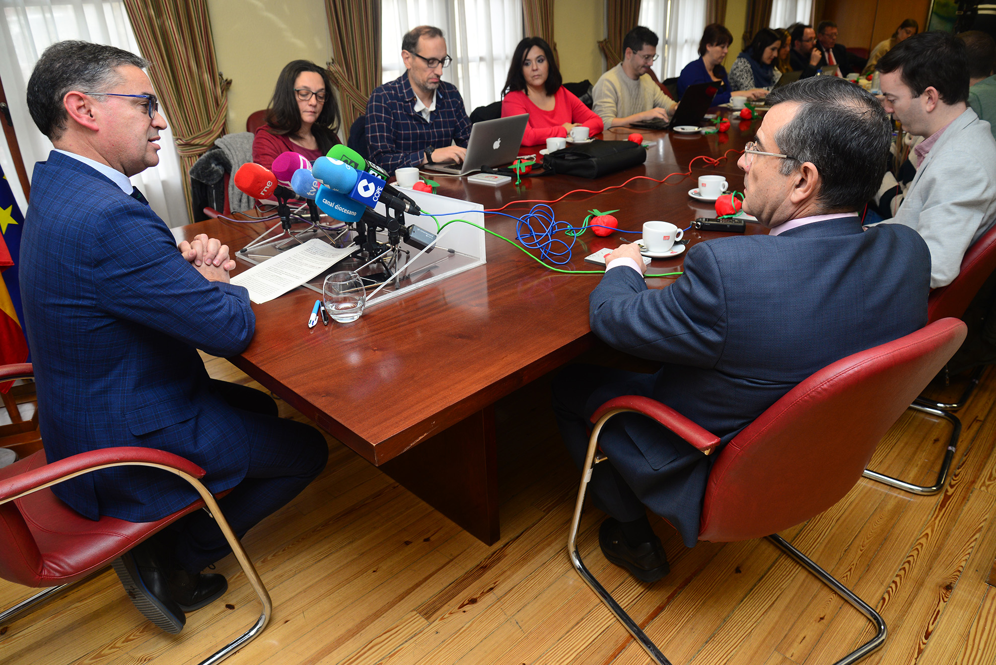 Manuel González Ramos, delegado del Gobierno en CLM, en un encuentro con los medios de comunicación