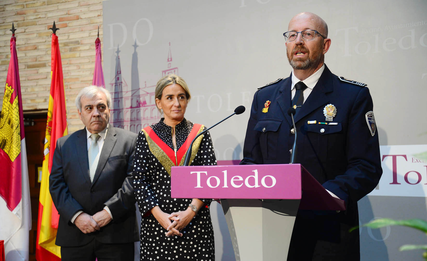 Toma de posesión del nuevo intendente jefe de la Policía Local de Toledo