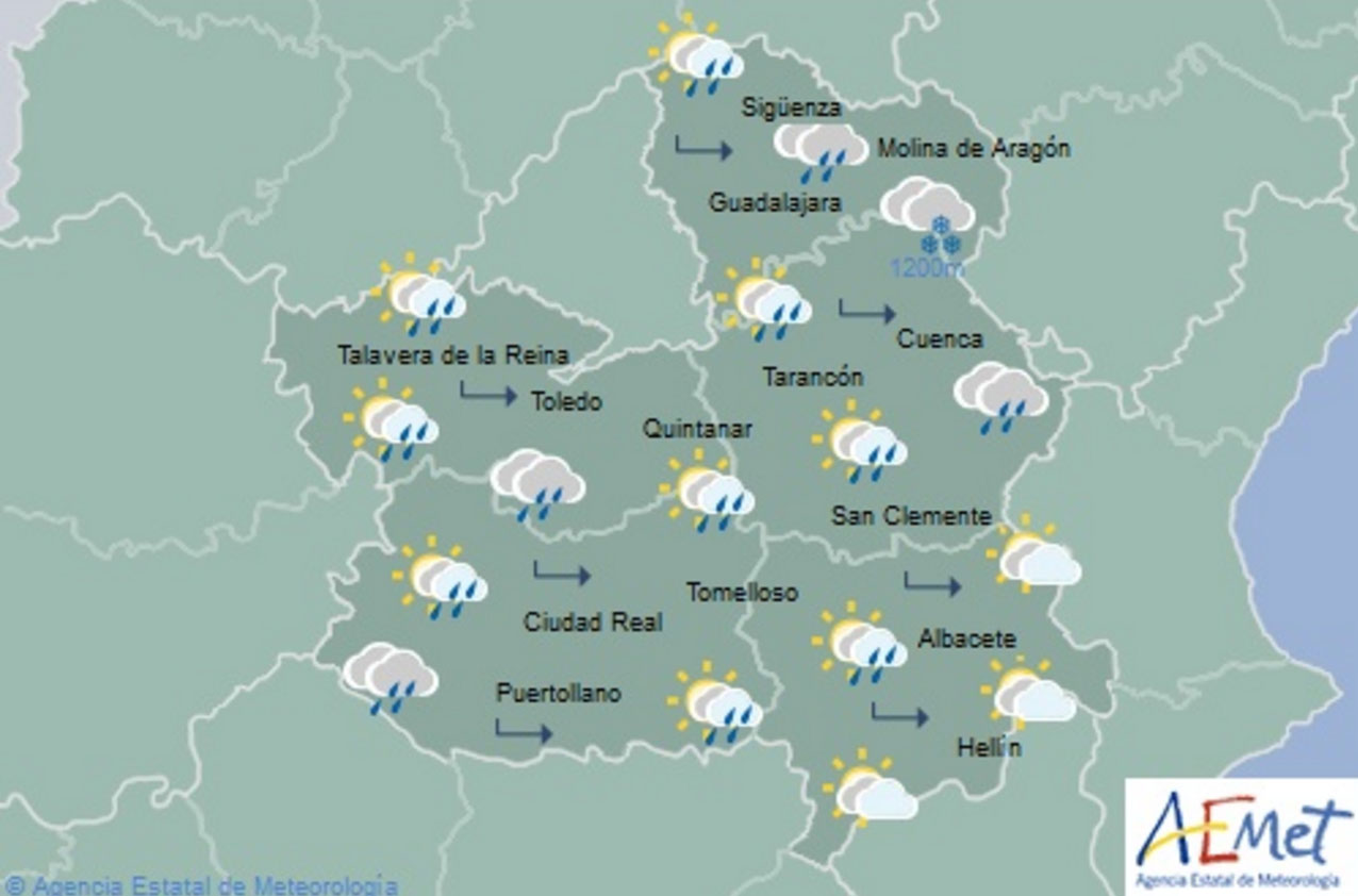 Previsiones de Aemet para hoy, miércoles 19. temperaturas