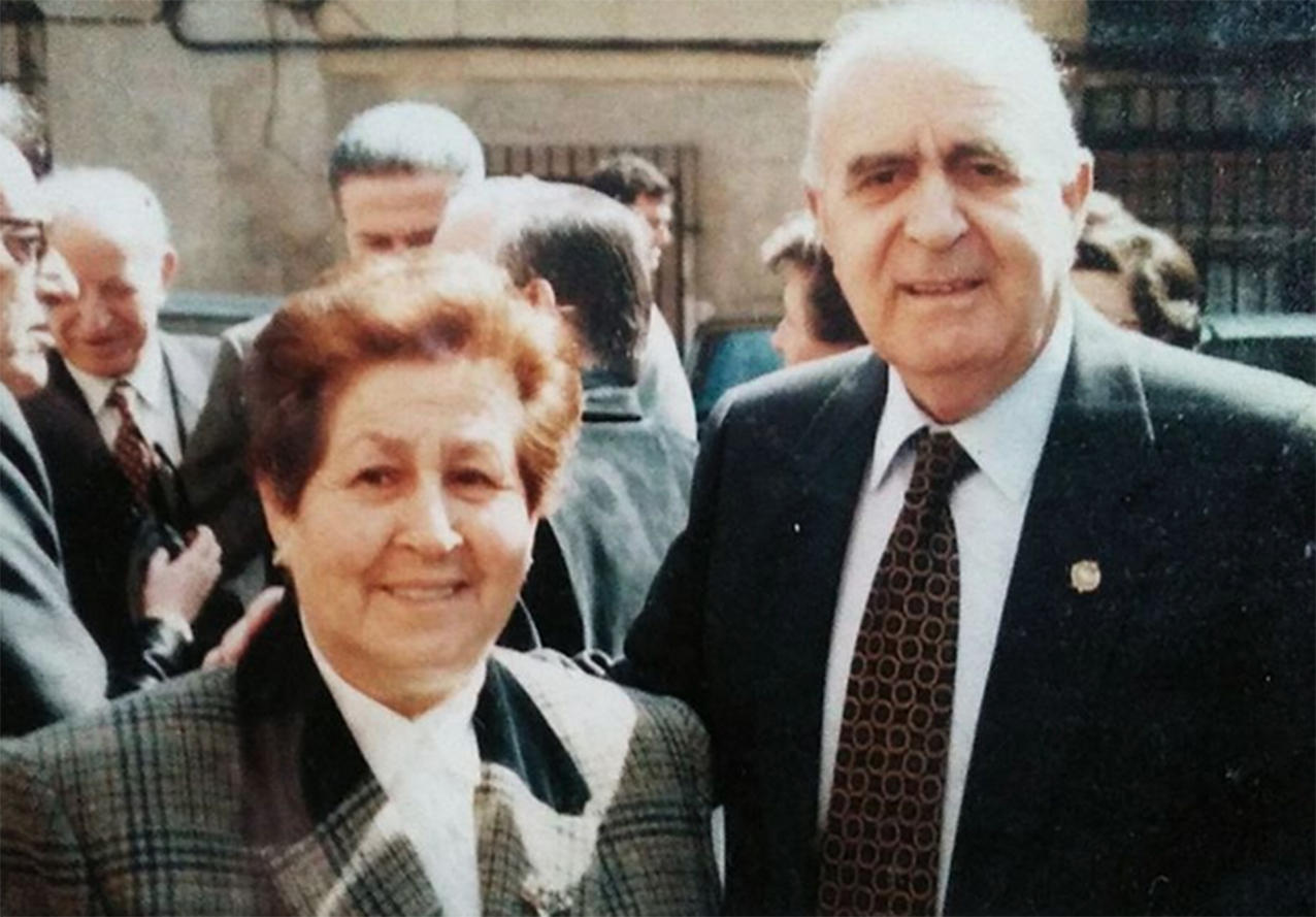 Argimira Delgado, junto a su marido, Francisco Perezagua, quien falleció en agosto de 2015