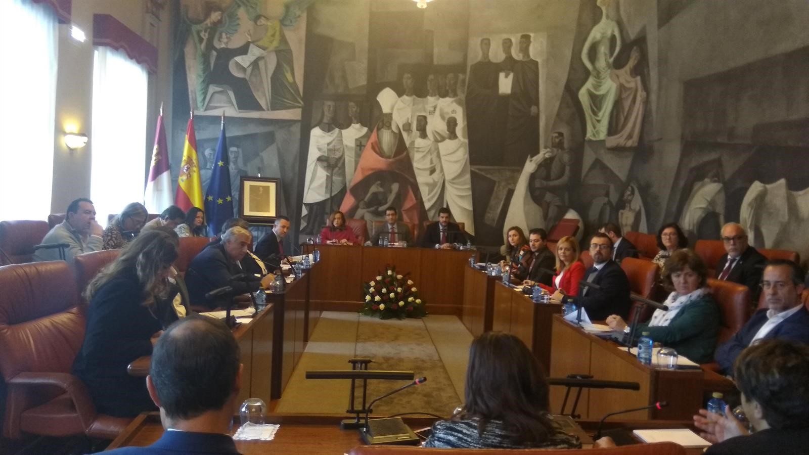 Foto de archivo del pleno en la Diputación de Ciudad Real