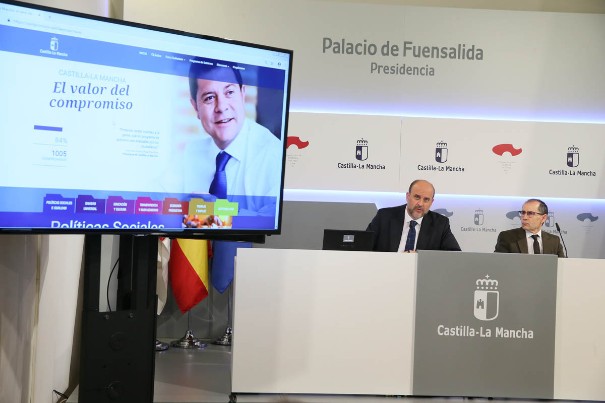José Luis Martínez Guijarro ha presentado el Portal de Compromisos.
