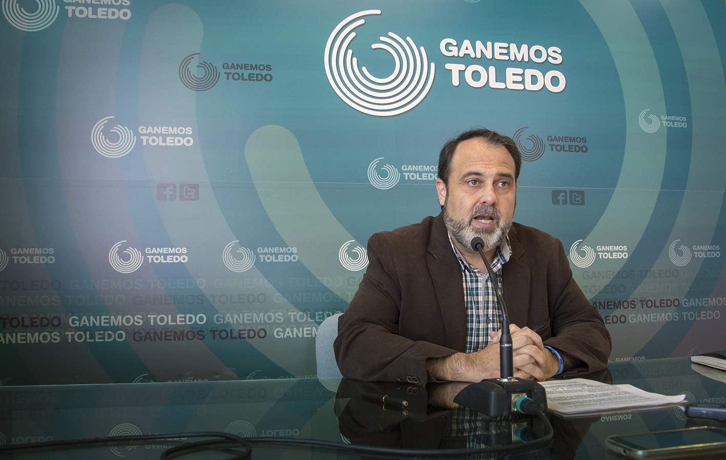 Javi Mateo, portavoz de Ganemos en el Ayuntamiento de Toledo
