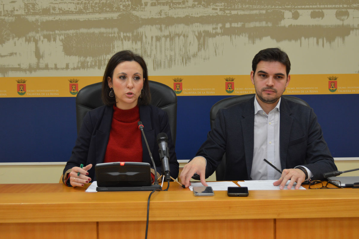 María Rodríguez y Santiago Serrano, concejales de Talavera.