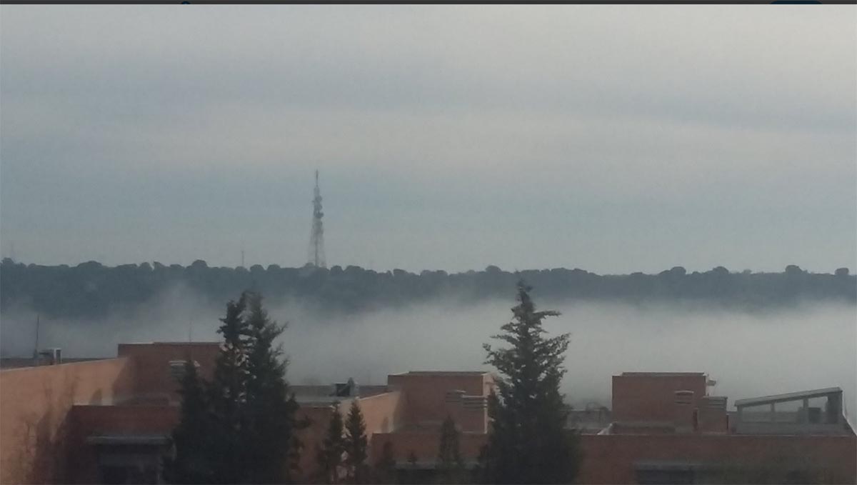 Niebla en Toledo el día de Navidad