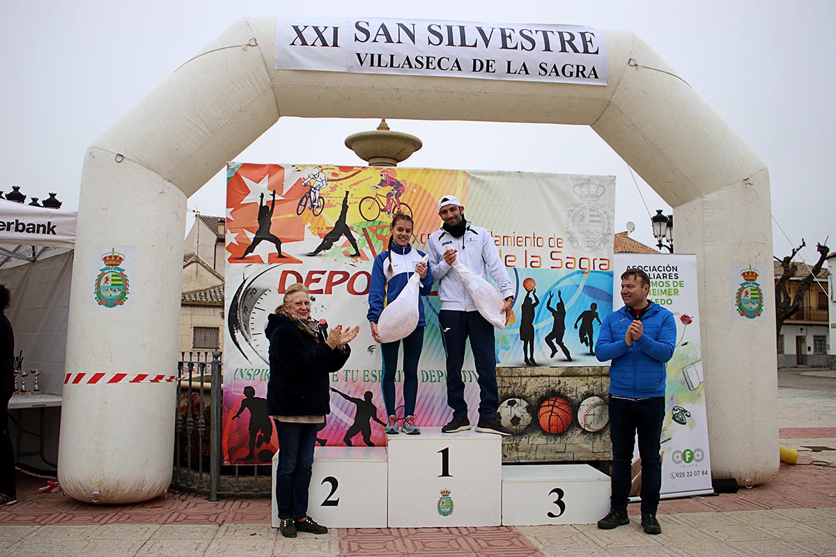 Podio absoluto de la San Silvestre Villasecana