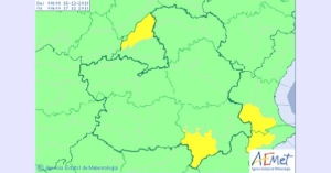 Mapa de la Aemet para CLM