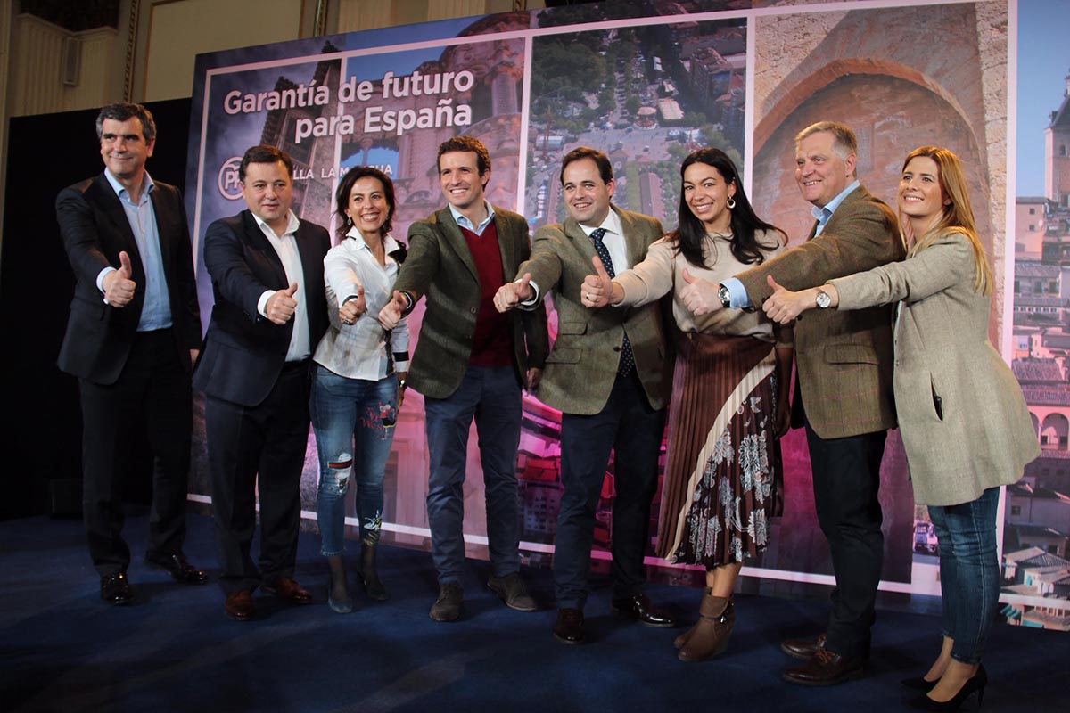 Paco Núñez, con Casado y los candidatos