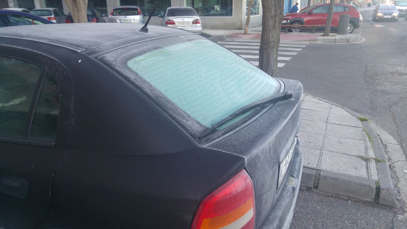 Heladas intensas durante los últimos días en Toledo. molina