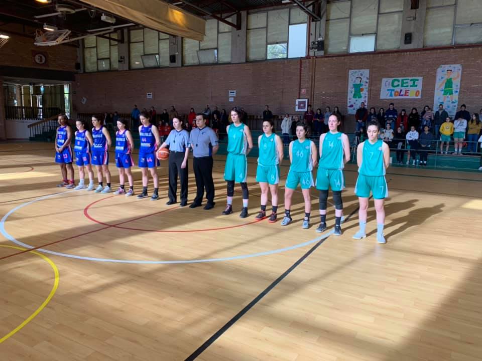 Las jugadoras del CEI Toledo y del Miralvalle Plasencia. laura sanz