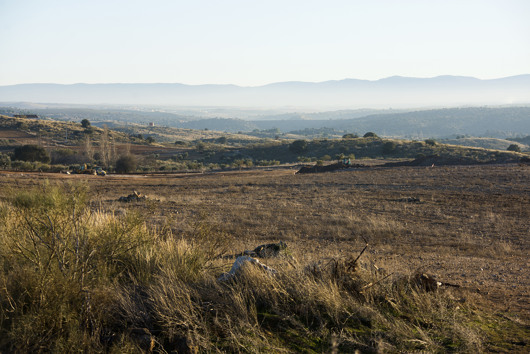 La finca Zurraquín, donde se está construyendo el parque histórico Puy du Fou.