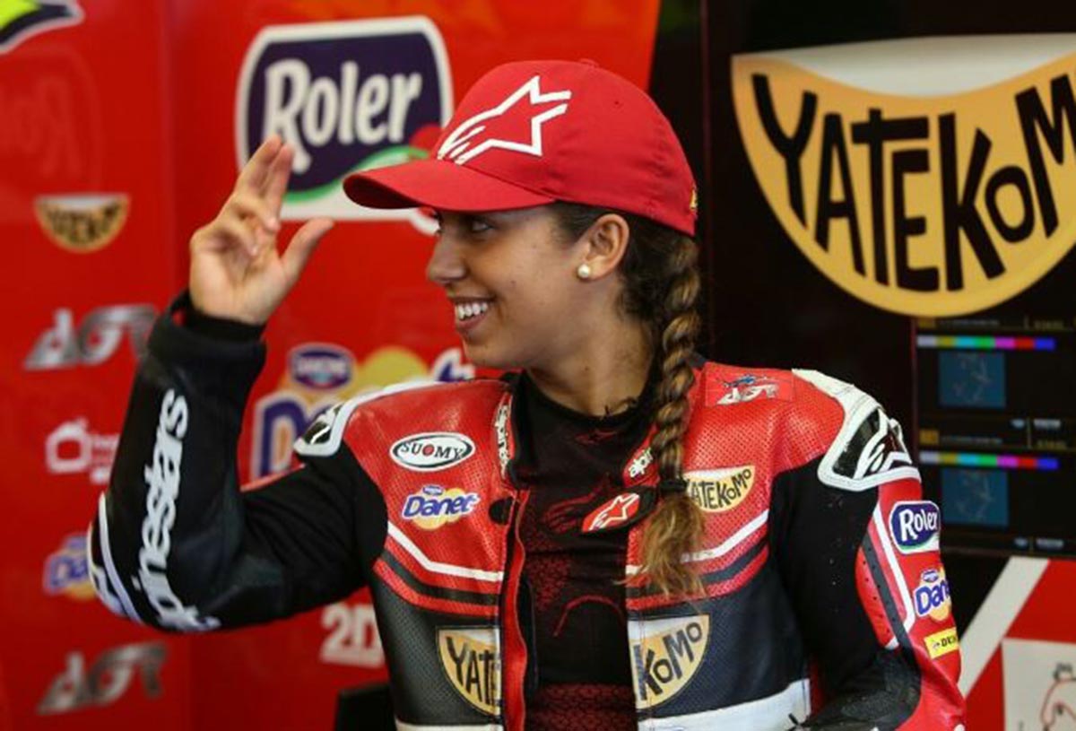 María Herrera, la primera mujer en disputar el Mundial de Supersport