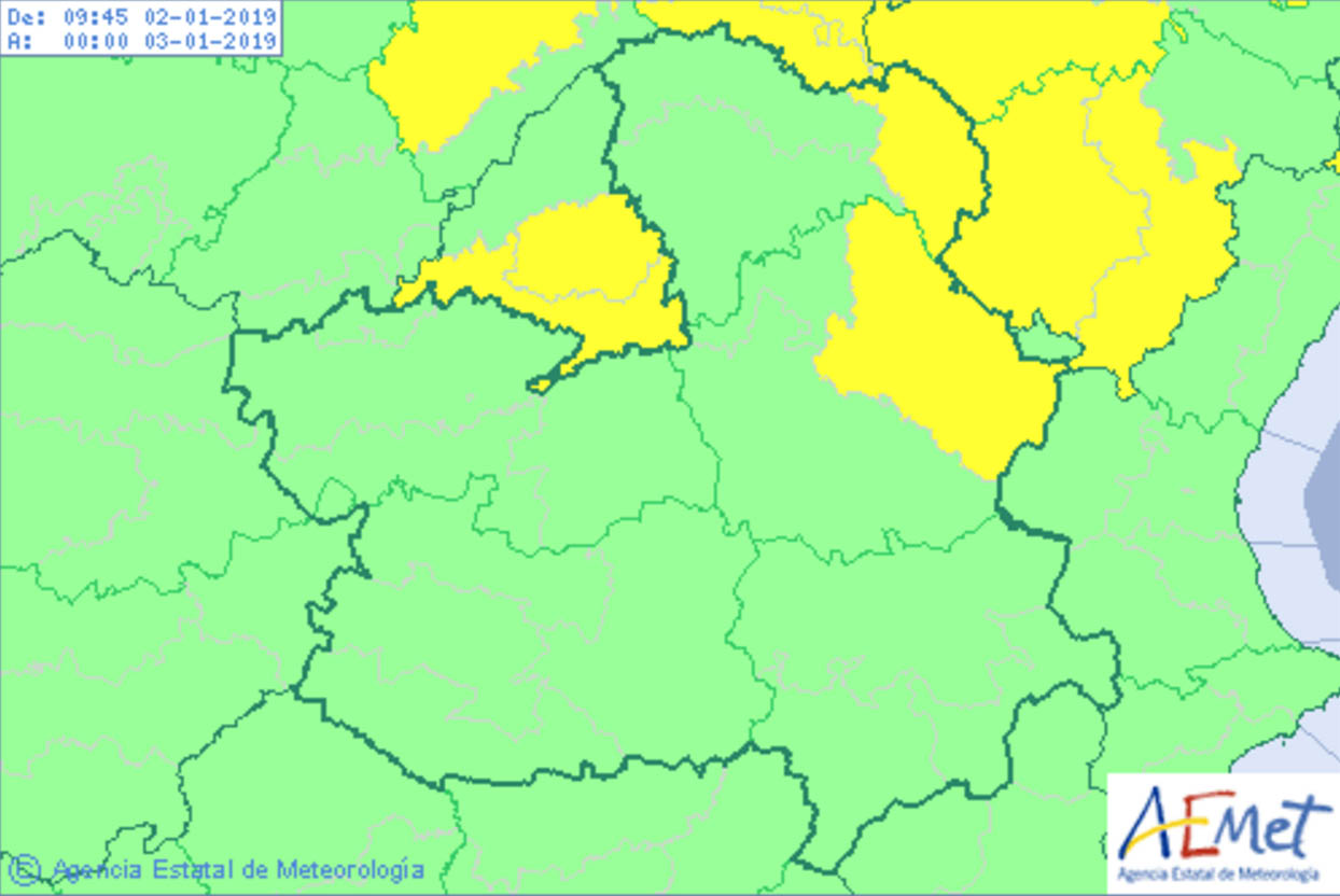 Avisos de Aemet para hoy, miércoles 2.