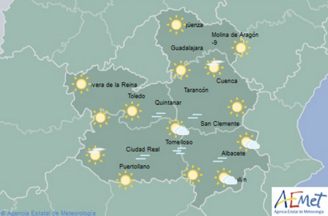 Previsiones de Aemet para hoy, vienes 4 de enero. heladas