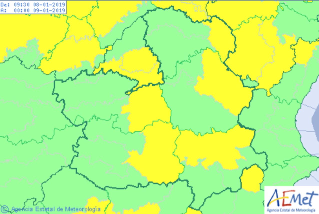 Previsiones de Aemet para hoy, martes 15.