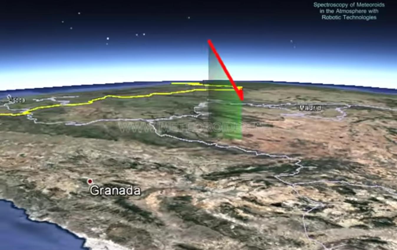 La bola de fuego que surcó el cielo de Ciudad Real.