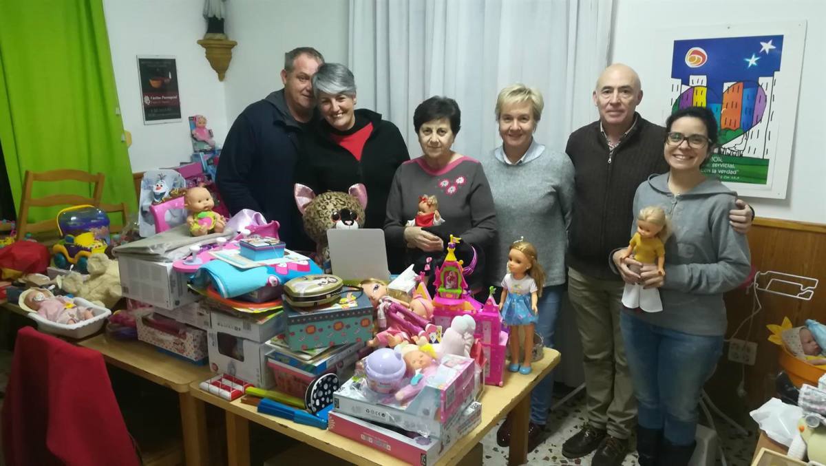 Algunos de los juguetes recibidos en Cáritas Cuenca.