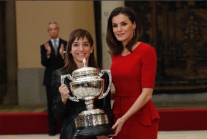 Sandra Sánchez y la reina Letizia