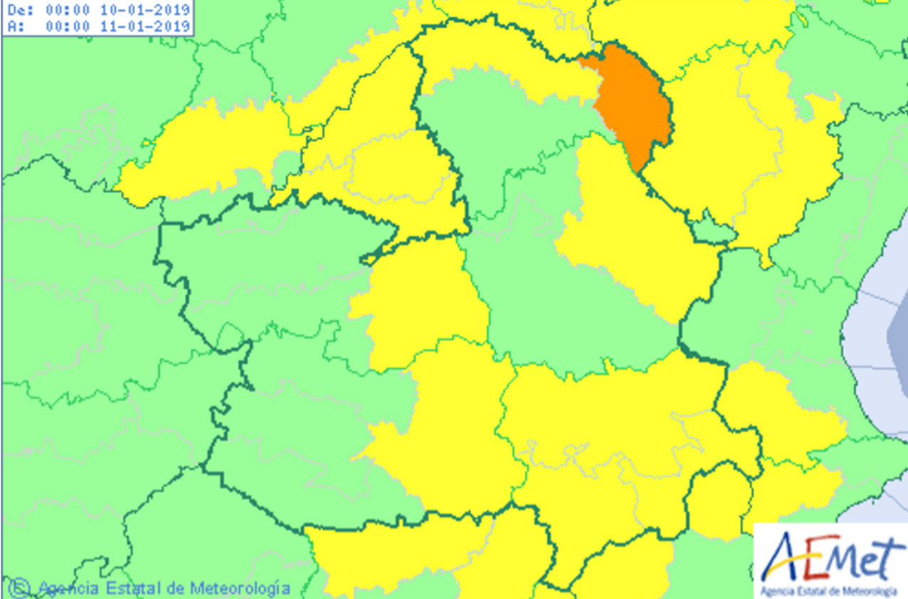 Previsiones de Aemet para mañana, jueves 10.