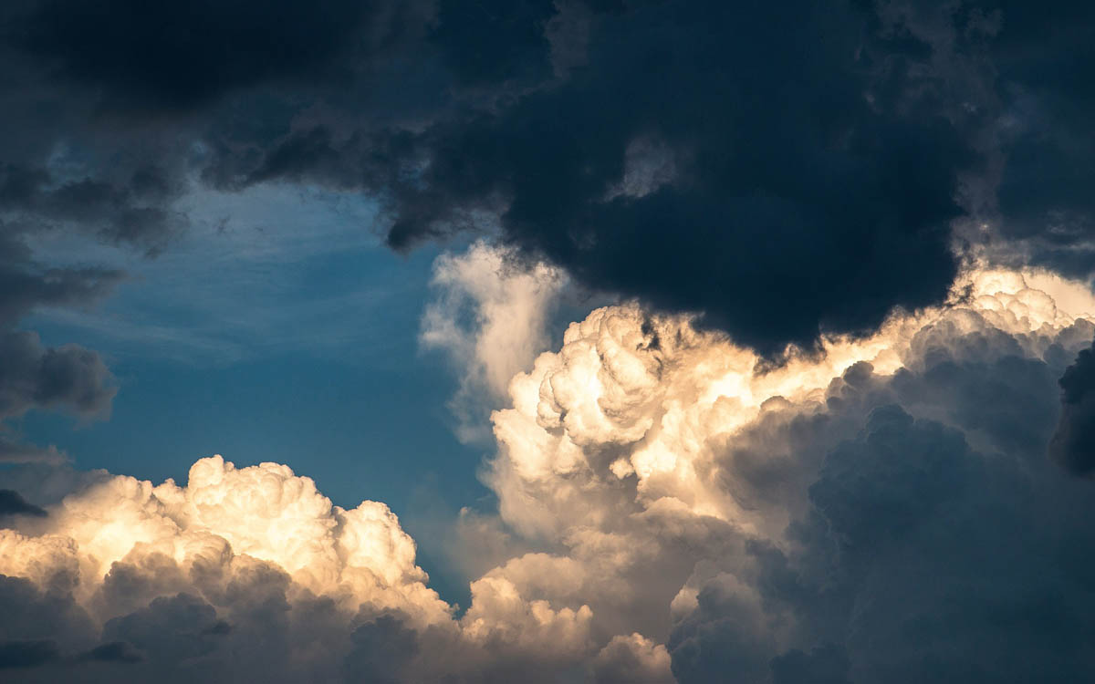 Nubes, viento, borrasca