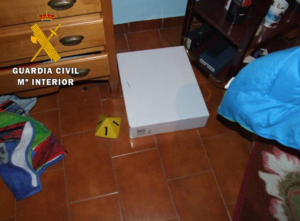 Una de las pruebas que recabó la Guardia Civil. víctima