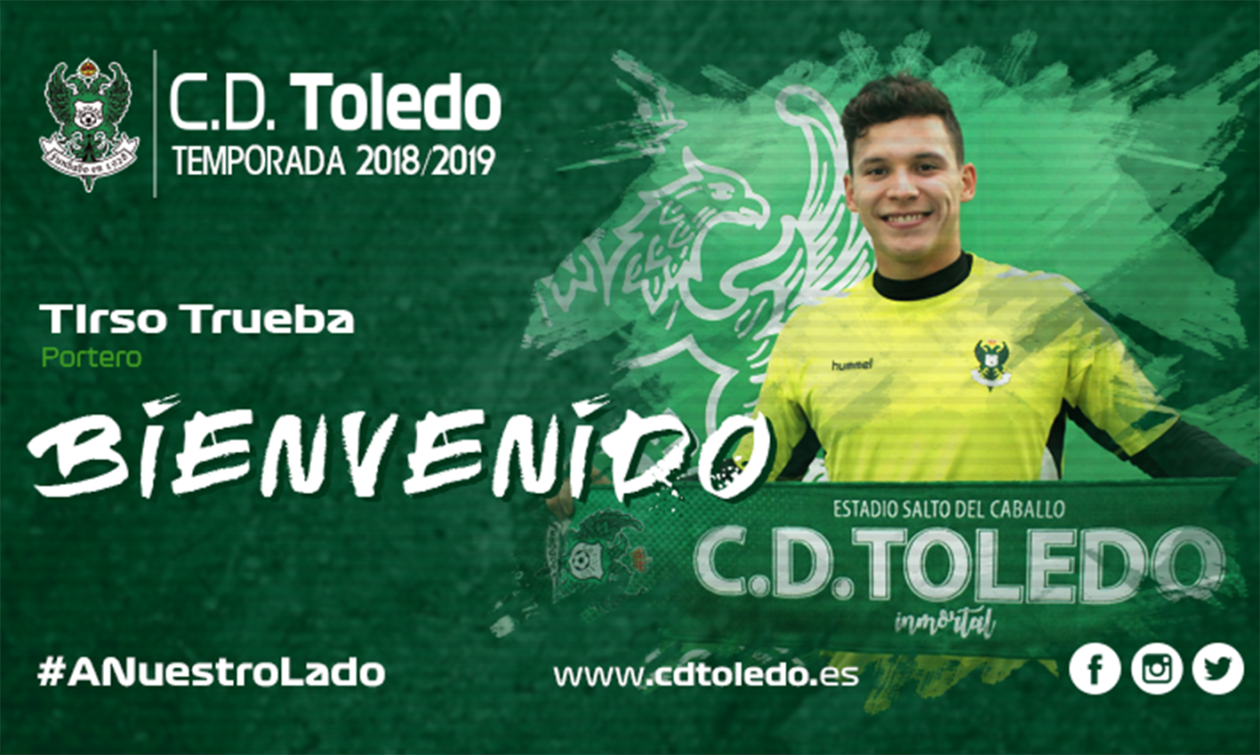 Tirso Trueba, de 22 años, un portero mexicano para el CD Toledo