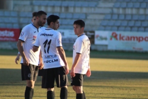 Jugadores de la UB Conquense, en foto de un partido anterior