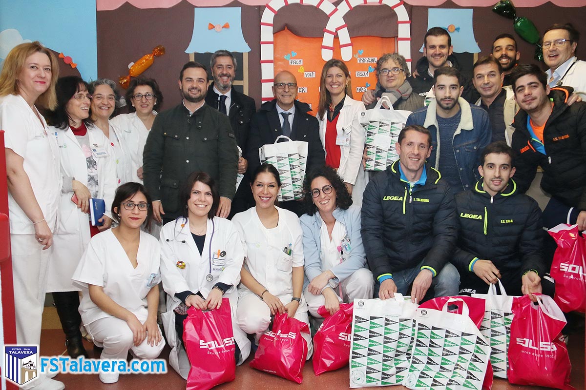 El FS Talavera, con los niños y niñas del Hospital de Talavera