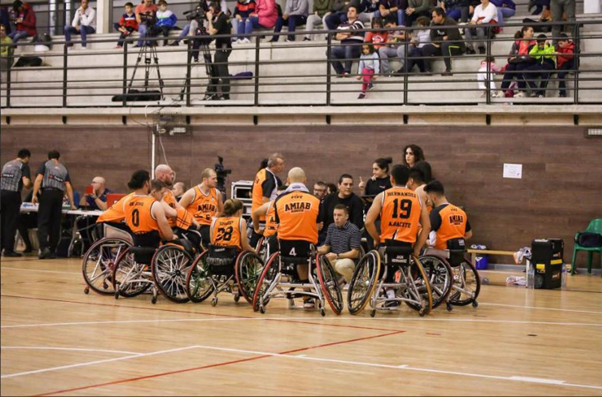 El BSR Amiab Albacete, en foto de un partido liguero