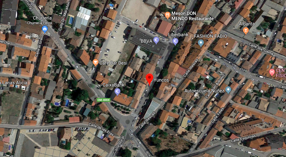 Imagen aérea de Yuncos. Foto: Google maps