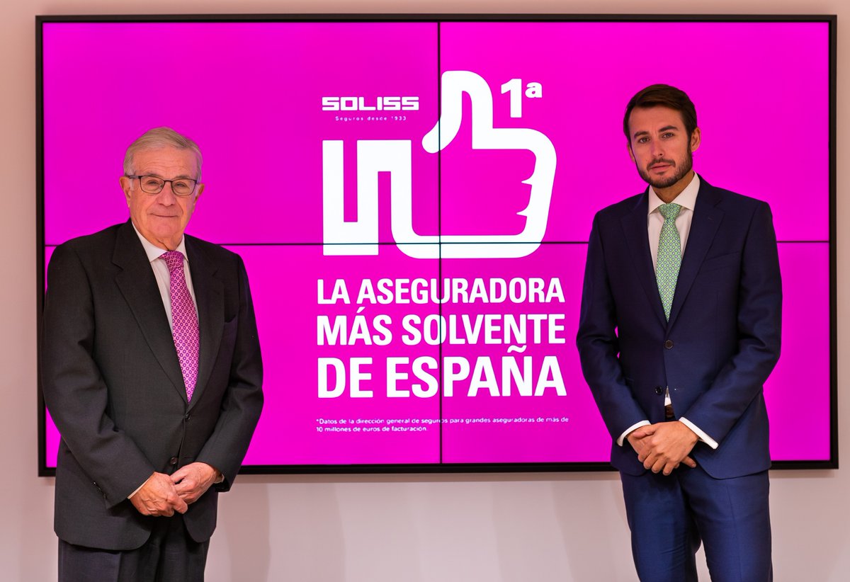 Joaquín Esteban, presidente de Soliss, y Pedro Barbé, director general de la aseguradora.