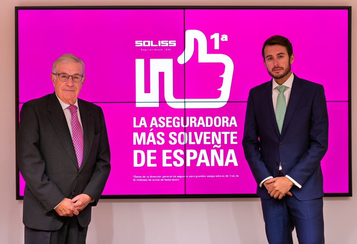Joaquín Esteban, presidente de Soliss, y Pedro Barbé, director general de la aseguradora.