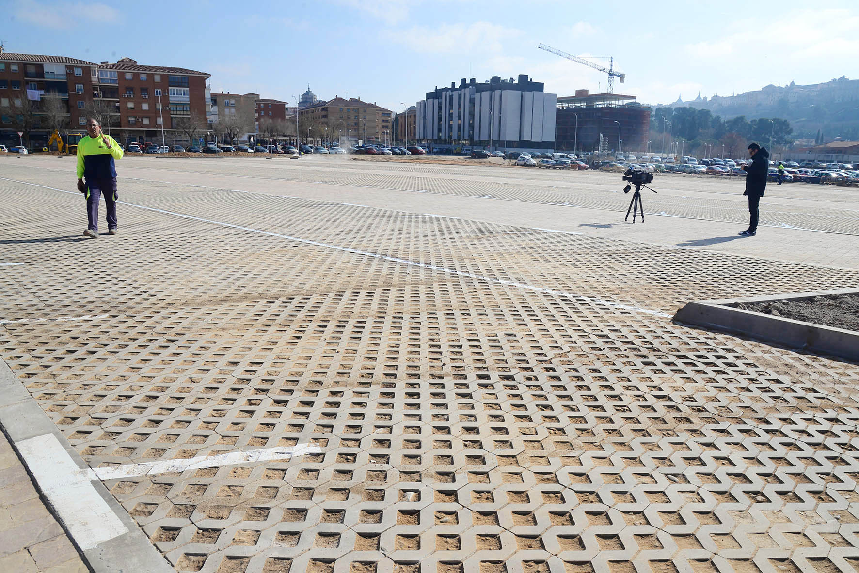 La primera fase del párking gratuito de Santa Teresa, ya pavimentada, se inauguró en febrero de 2019. Un año después podrían comenzar las obras de la segunda y definitiva fase.