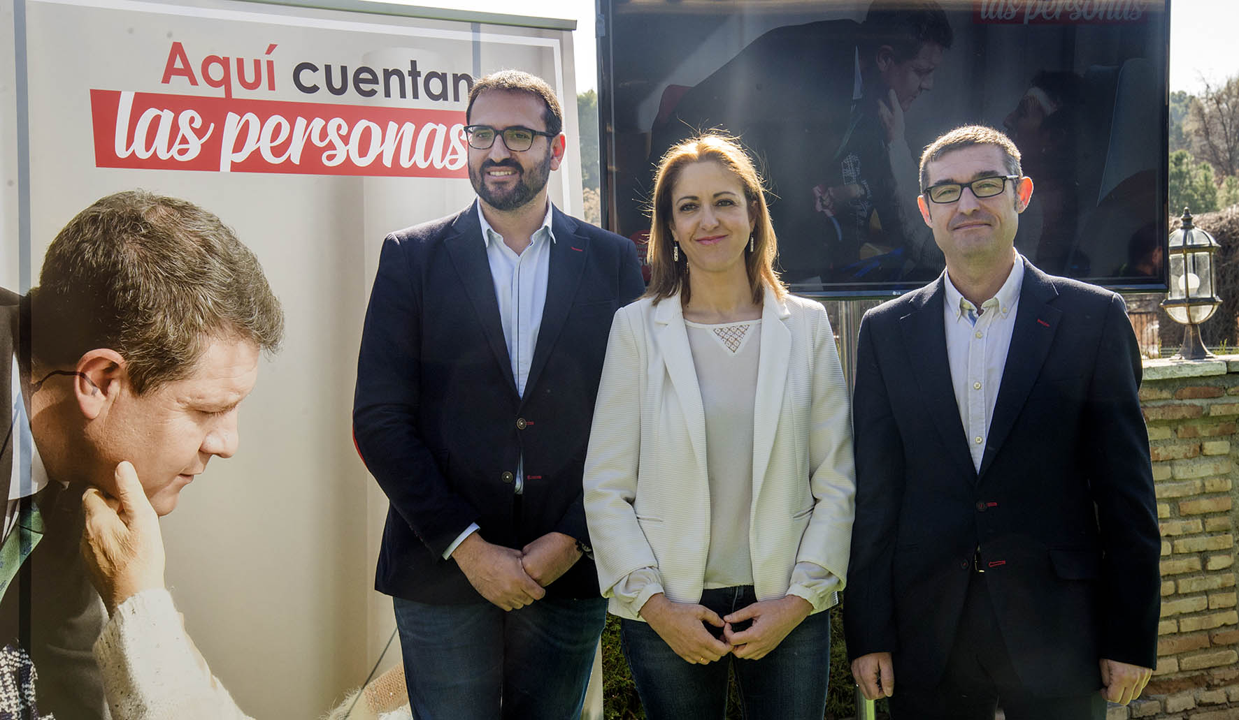 Sergio Gutiérrez, Cristina Maestre y Fernando Muñoz.