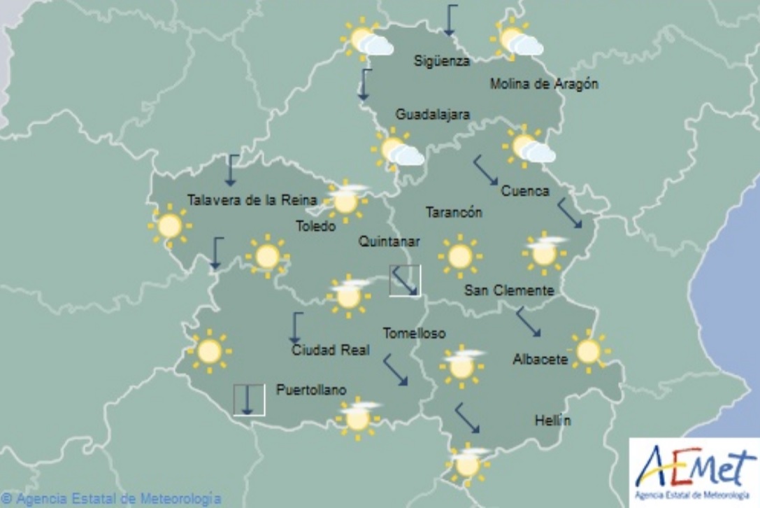 Mapa de la Aemet.