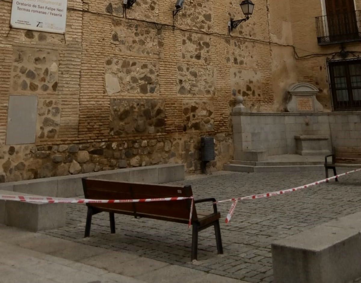 Imagen de la plaza Amador de los Ríos, en Toledo.