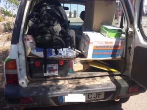 Un vehículo del colectivo de agentes medioambientales