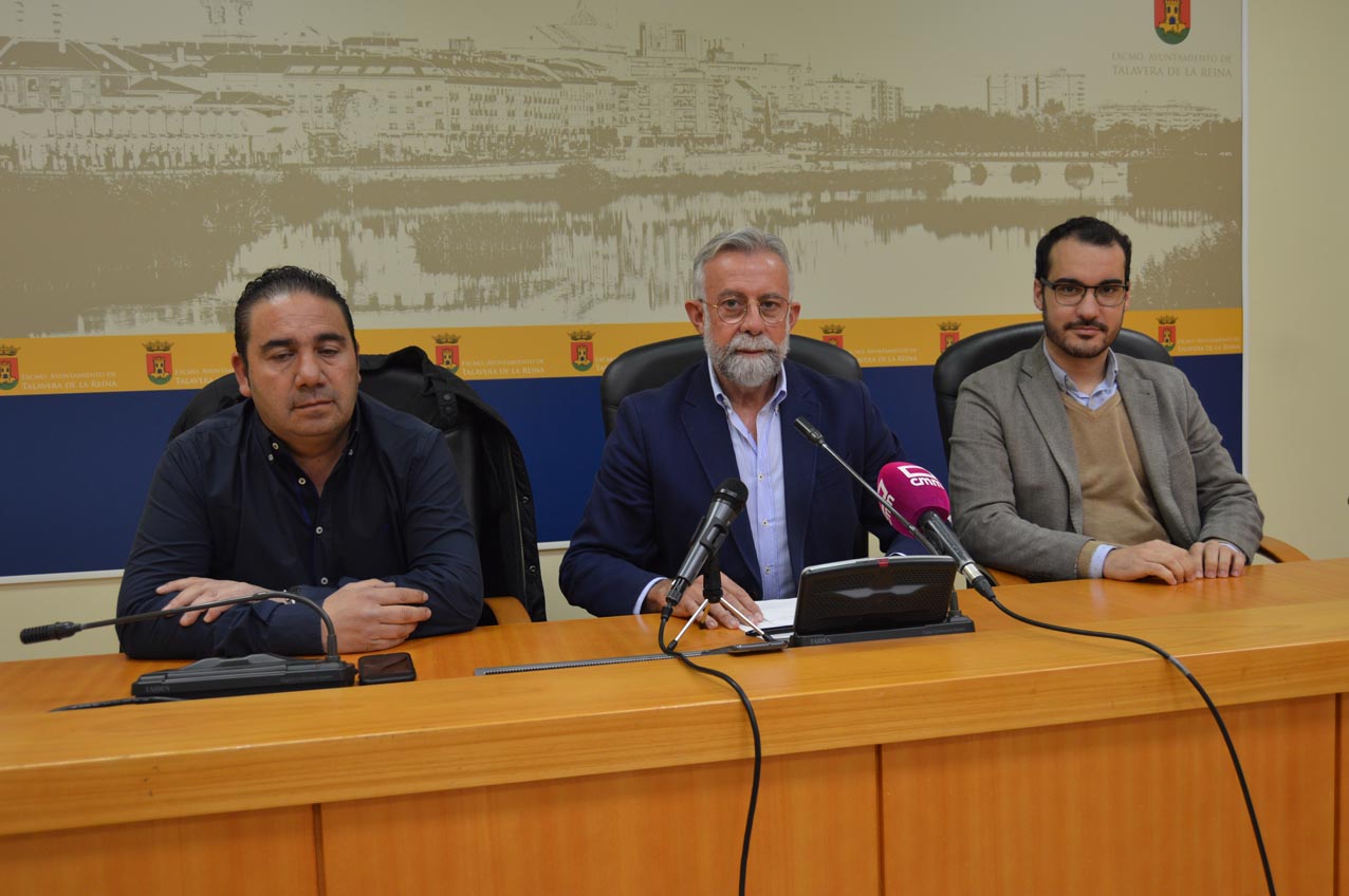 Inocencio Gil, Jaime Ramos y Francisco Javier Blanco, alcaldes de Pepino, Talavera y Cazalegas.