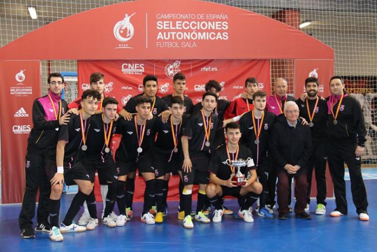 La Selección sub-10 de CLM de fútbol sala, subcampeona de España