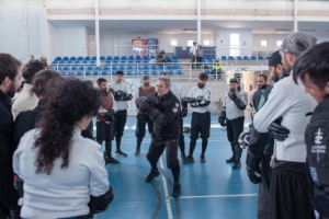 Clase magistral de esgrima antigua en Santa Cruz del Retamar
